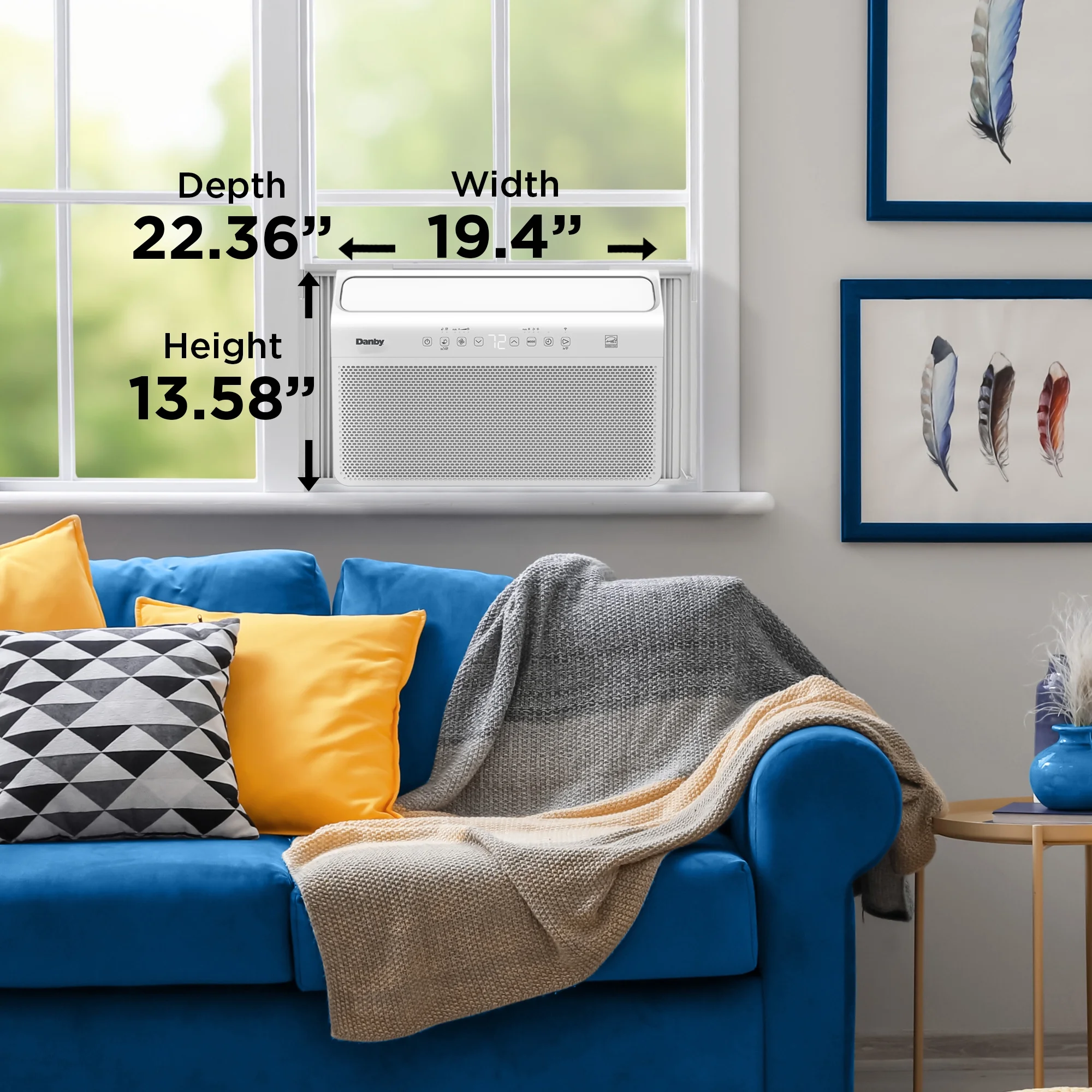 Danby 10,000 BTU Window Air Conditioner with Inverter Compressor, WiFi, Remote for Rooms up to 450 sq. ft. in White - Cheap Fitting