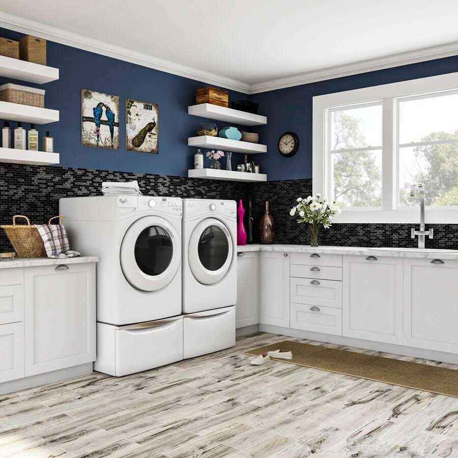 GBI Tile & Stone Inc. Gemstone Black 12-in x 12-in Glossy Glass Brick Subway Wall Tile GL05X2BLGEM - Cheap Fitting