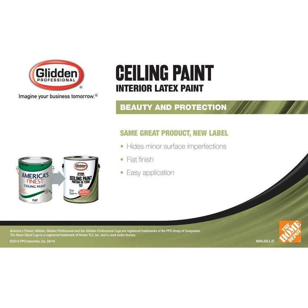 Glidden Ceiling 5 gal. High-Hiding White Interior Dead-Flat Ceiling Paint - Cheap Fitting