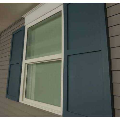 Fypon Shaker-Style Shutter Shutter with 2-Flat Panel SH2FP - Cheap Fitting