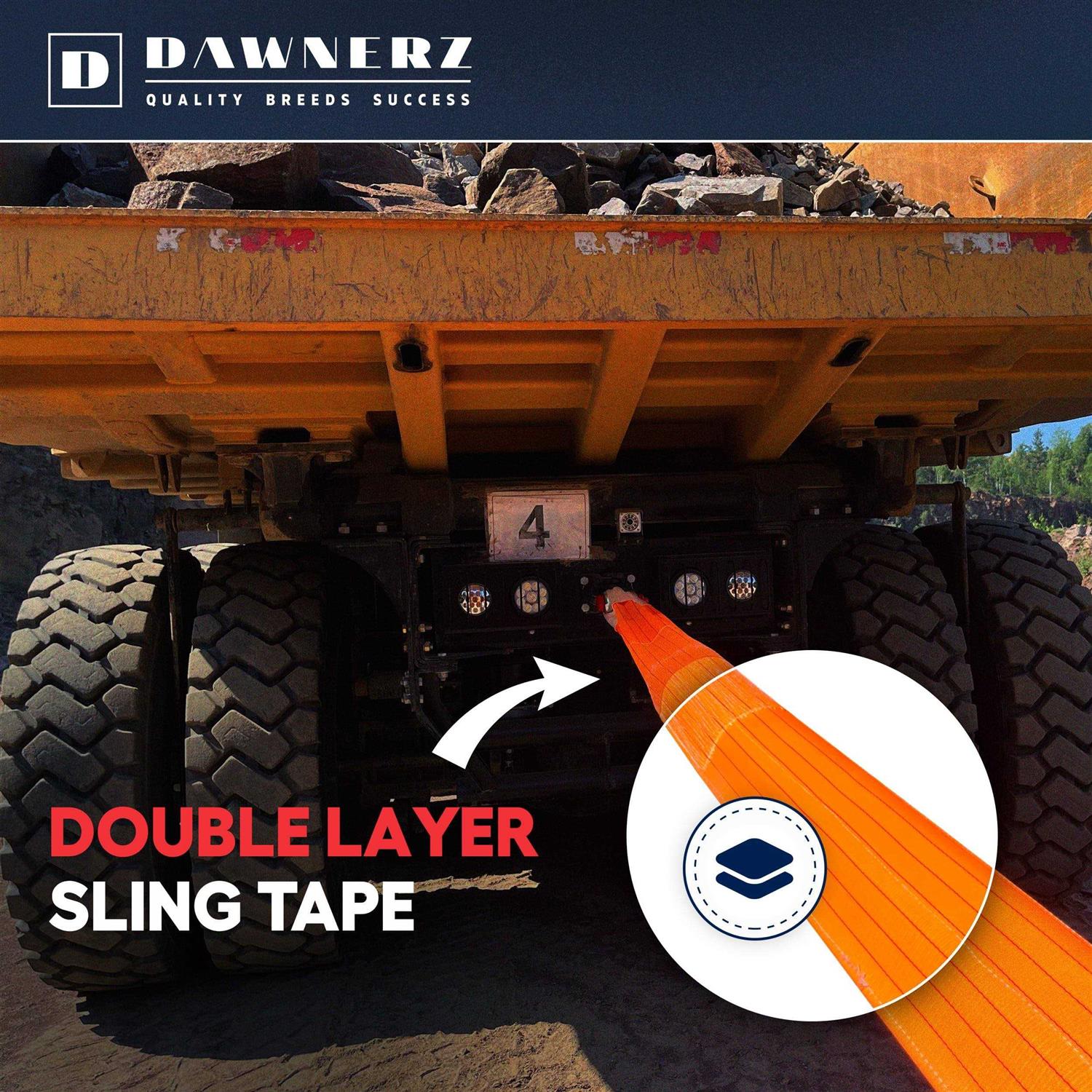 Dawnerz Heavy Duty Tow Strap Dump Trucks - Cheap Fitting