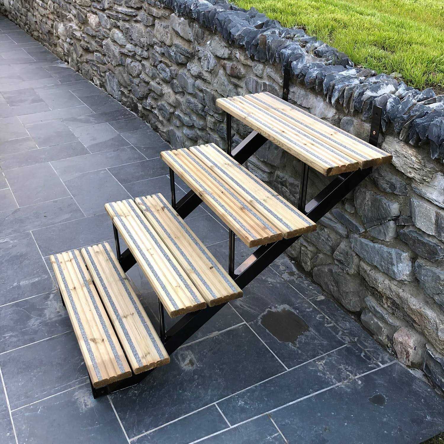 Pylex 13907 7 Steps Steel Stair Stringers black - Cheap Fitting