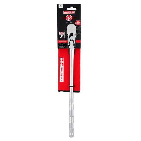Craftsman V-Series 1/2 in. Drive Long Flex Head Ratchet 96 teeth - Cheap Fitting