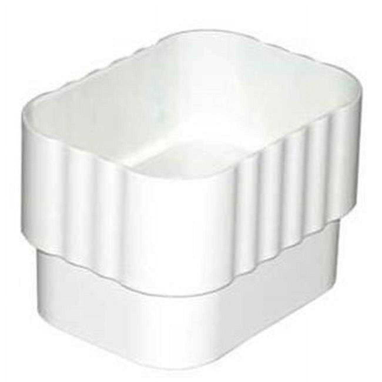 Amerimax White Vinyl Downspout Connector - Cheap Fitting