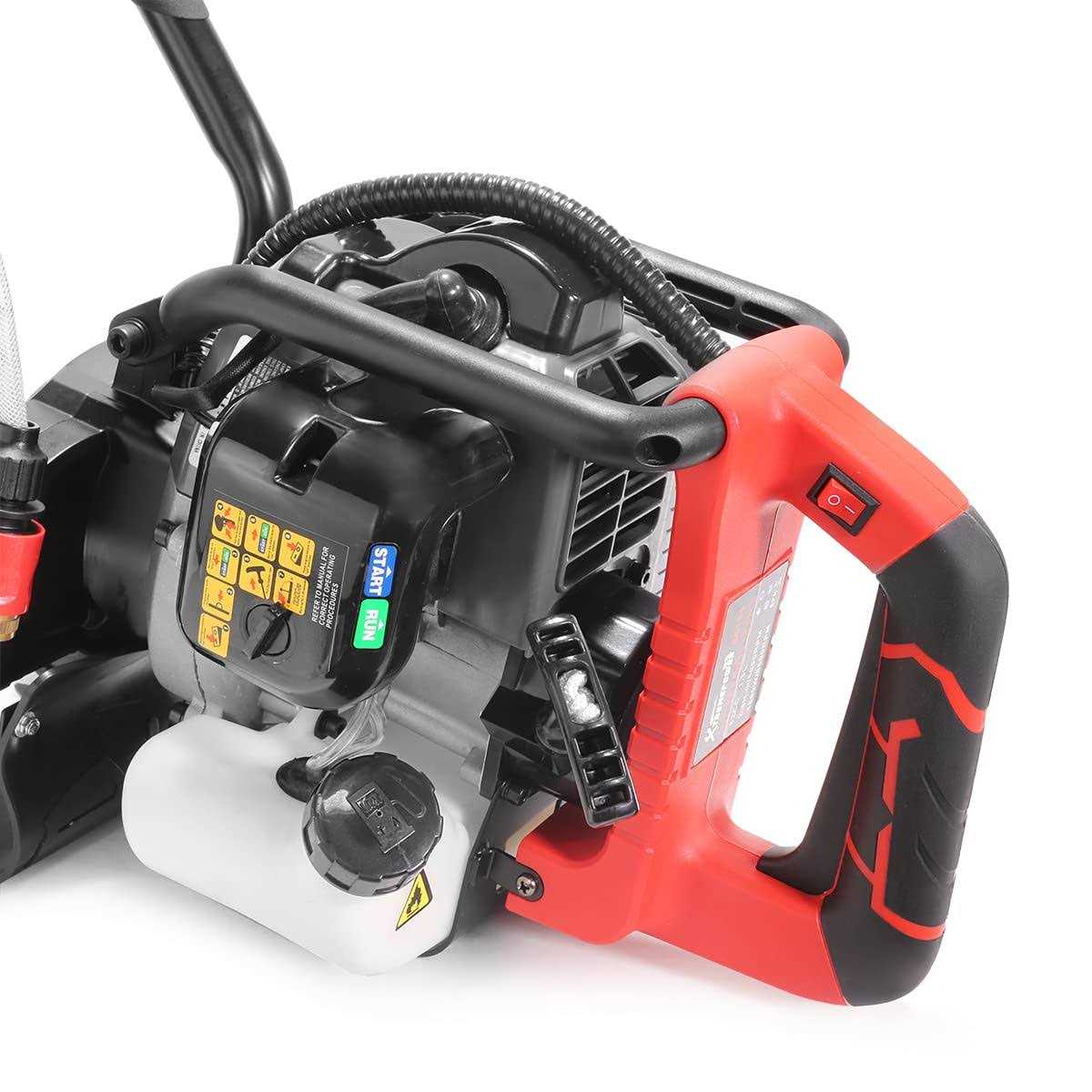 XtremepowerUS 16 Concrete Saw Cut Off Saw 52cc Gas-Powered EPA w/ Guide Roller - Cheap Fitting