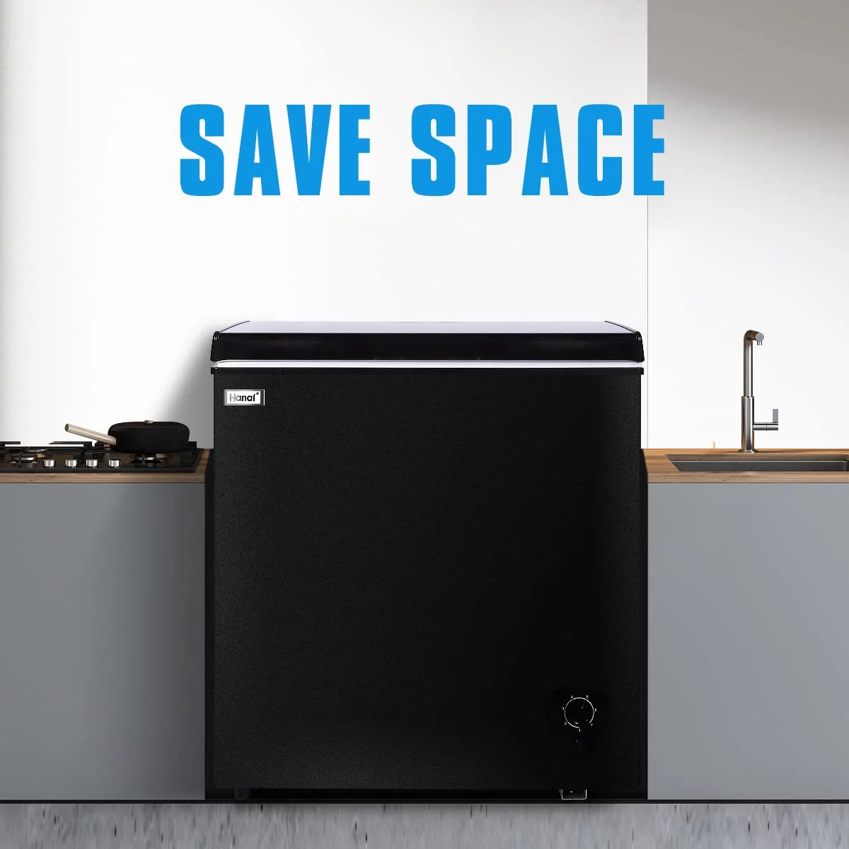 WANAI Chest Freezer 3.5 Cu Ft,Small Chest Freezer,Upright Single Door Refrigerator,White - Cheap Fitting