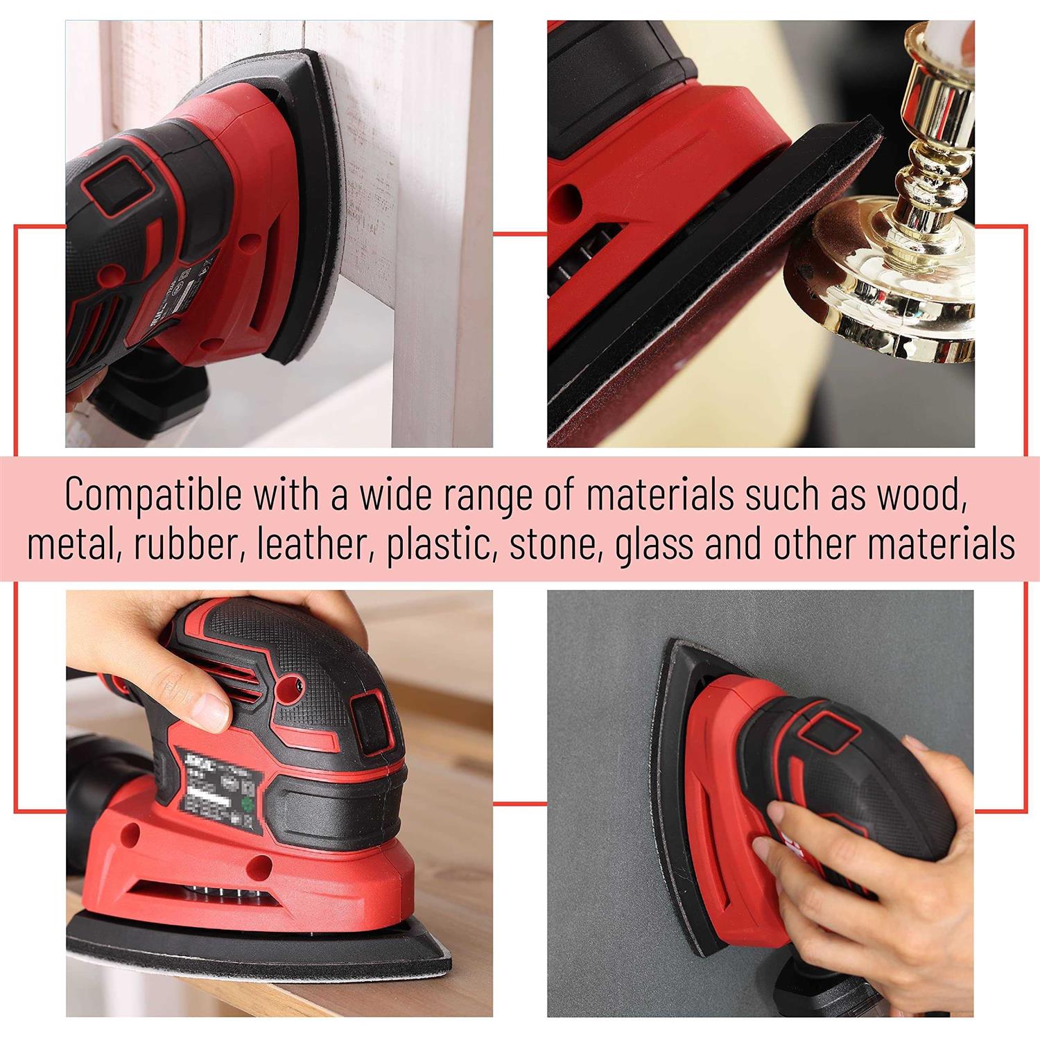 Bates Mouse Detail Sander Sandpaper 30 pcs 40/80/120/180/240 Grits - Cheap Fitting