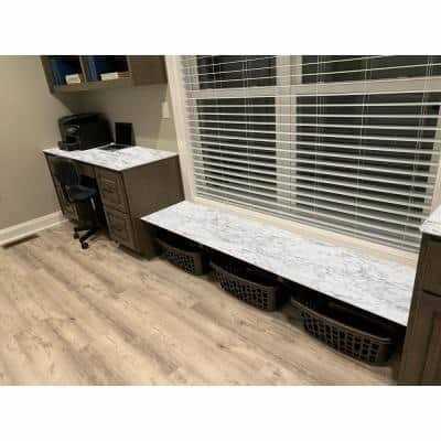 THINSCAPE 25 in. D Engineered Composite Countertop - Cheap Fitting