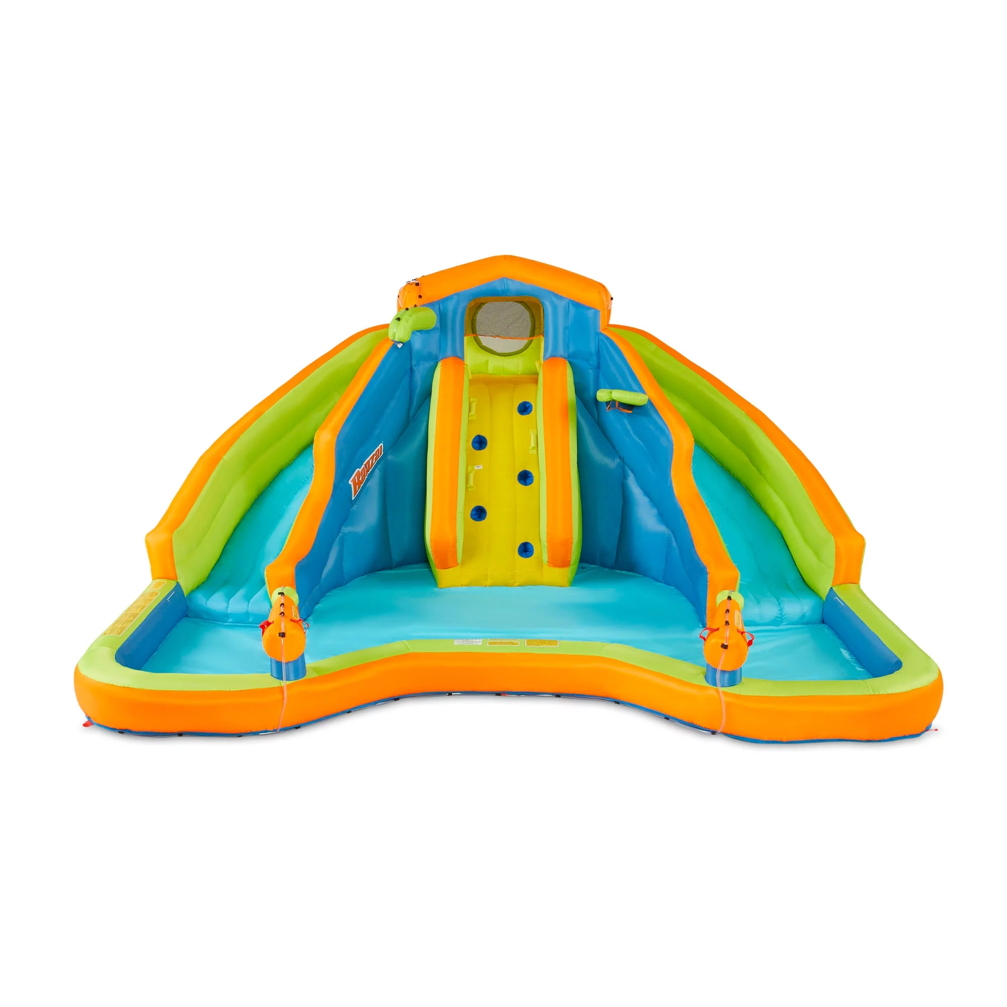 Banzai 90369 Adventure Club Water Park Inflatable 2 Lane Water Slide Splash Pool - Cheap Fitting