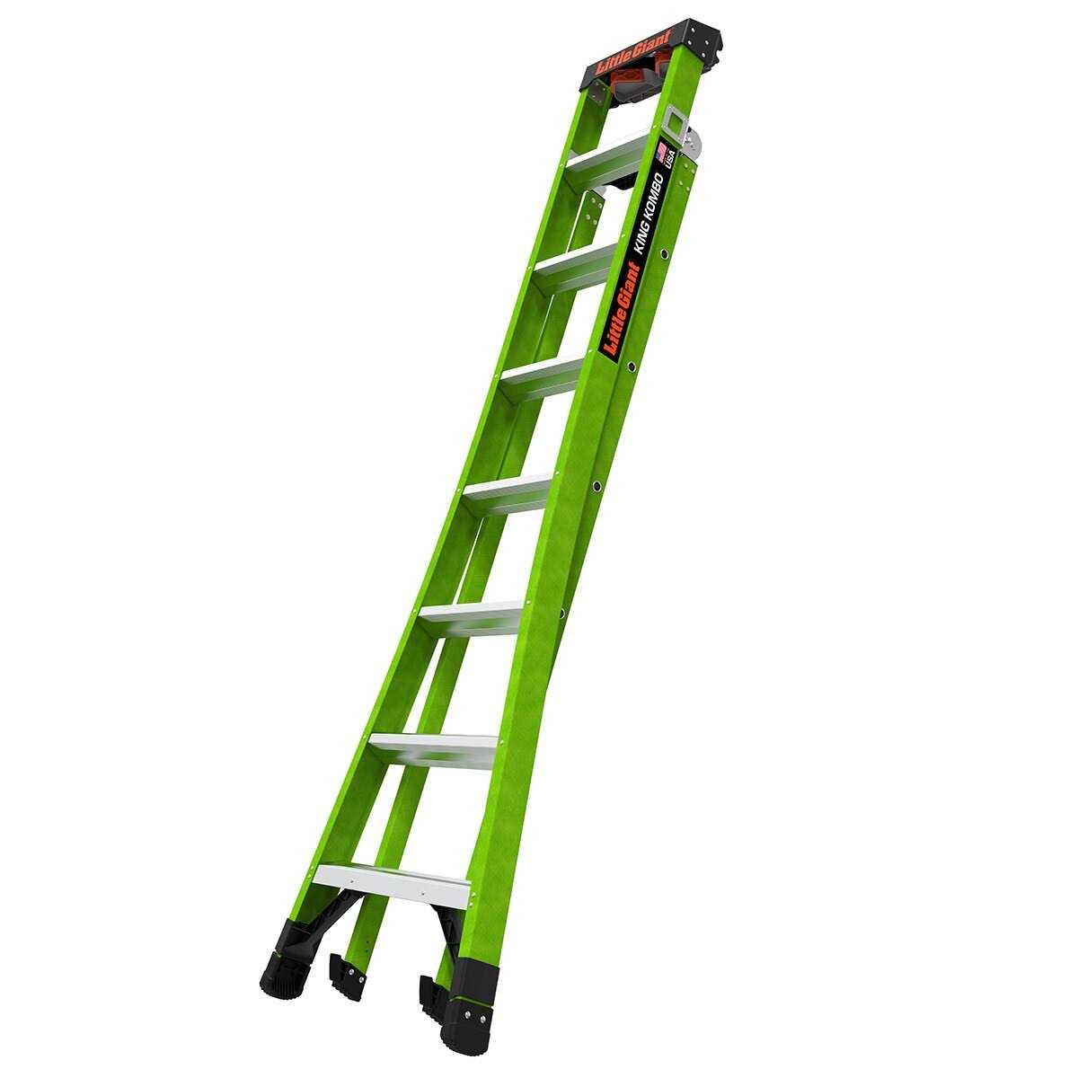 Little Giant King Kombo Type 1AA 3-in-1 Fiberglass Ladder - Cheap Fitting