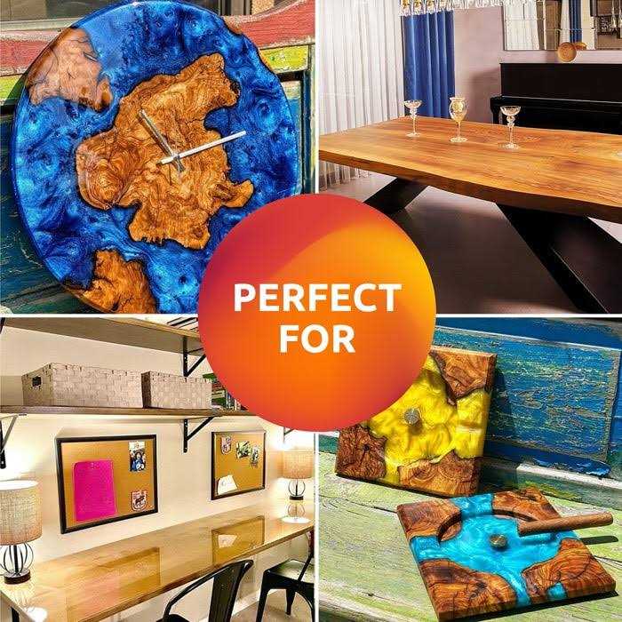 Table Top Epoxy Upstart Epoxy’s High-Gloss Resin for Wood 1 Gallon Kit - Cheap Fitting