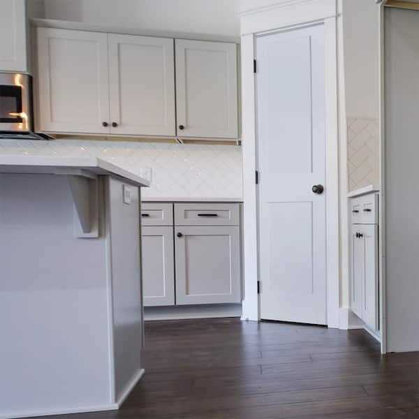 Krosswood Doors 80 in. Craftsman Shaker Primed MDF 2-Panel Hybrid Core Wood Single Prehung Interior Door - Cheap Fitting
