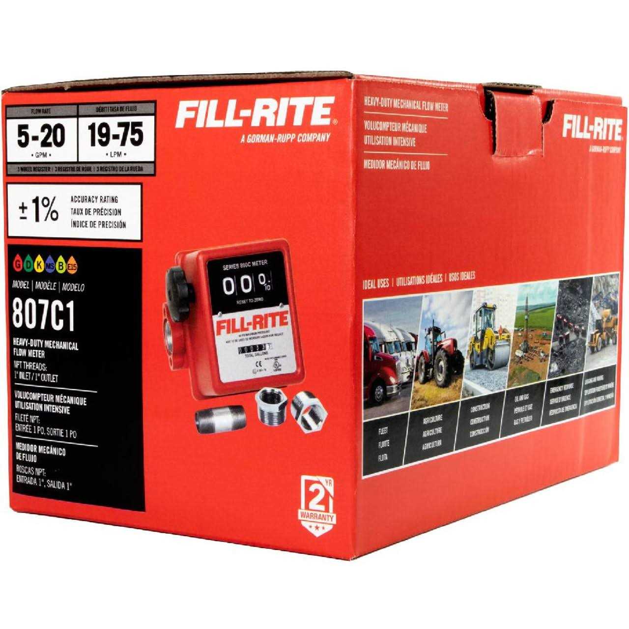 Fill-Rite 807C1 Meter - Cheap Fitting