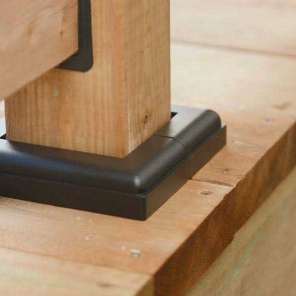 Nuvo Iron Post Base Cover 5-1/2 in L 5-1/2 in W Aluminum ADPBS4 - Cheap Fitting