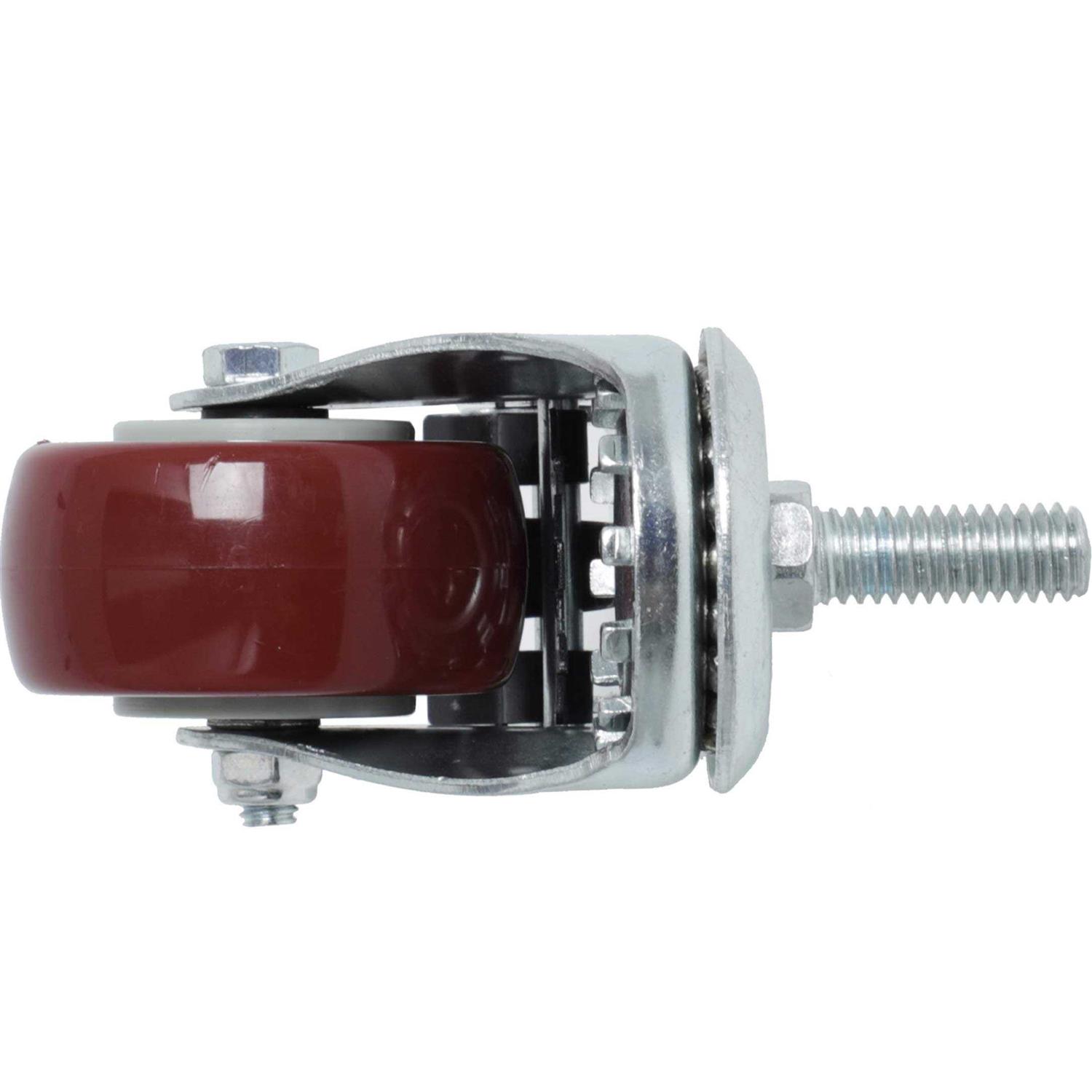 Finnhomy Swivel Caster Wheels 2 Inch Heavy Duty Threaded Stem Casters 1 Set of 4 Premium Polyurethane Wheels PU Load Bearing - Cheap Fitting