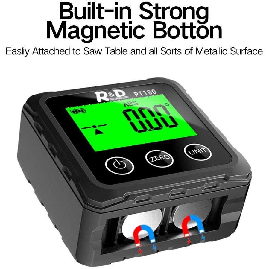 Rdinscos Digital Angle Gauge Level Box Protractor Digital Inclinometer Angle Finder Magnetic Base For Woodworking - Cheap Fitting