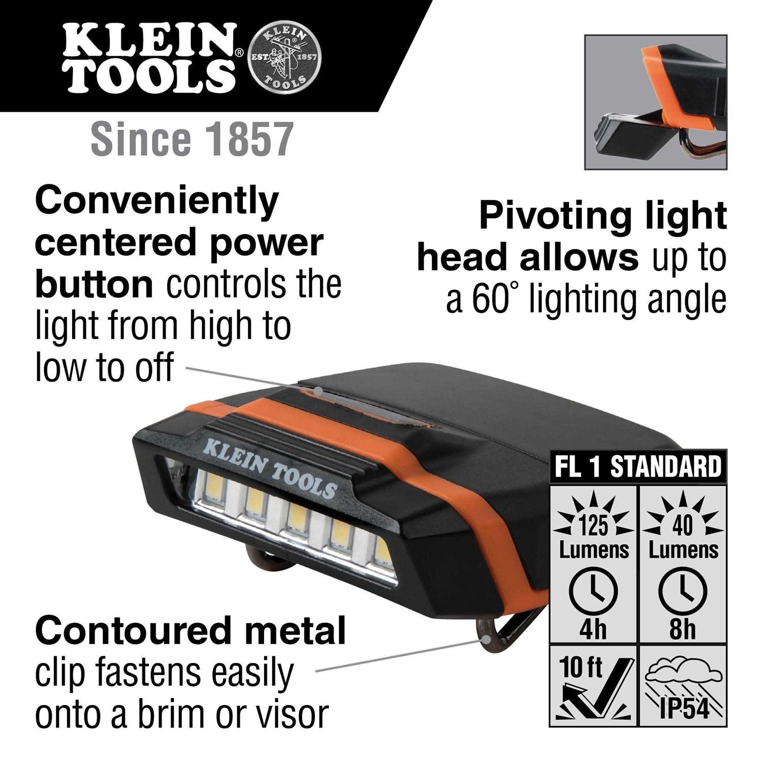 Klein Tools 56402 Cap Visor Light - Cheap Fitting