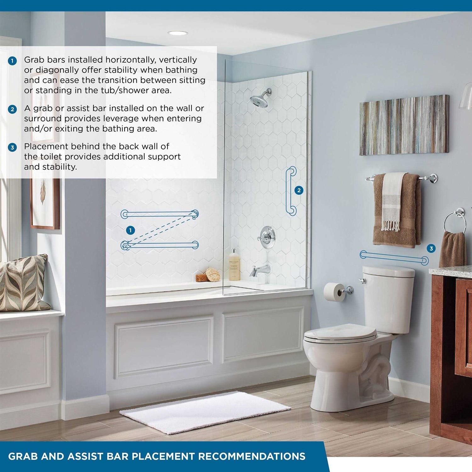 Delta Contemporary Grab Bar 41812 - Cheap Fitting