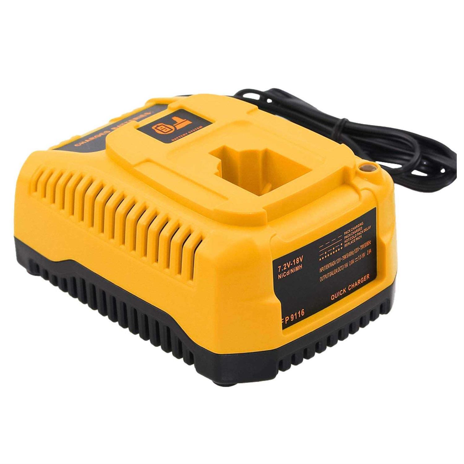 DC9310 Fast Battery Charger Replacement for Dewalt 7.2V 9.6V 12V 14.4V 18V XRP NiCd&NiMh Batteries Charger Compatible with DC9096 DC9098 DC9099 - Cheap Fitting