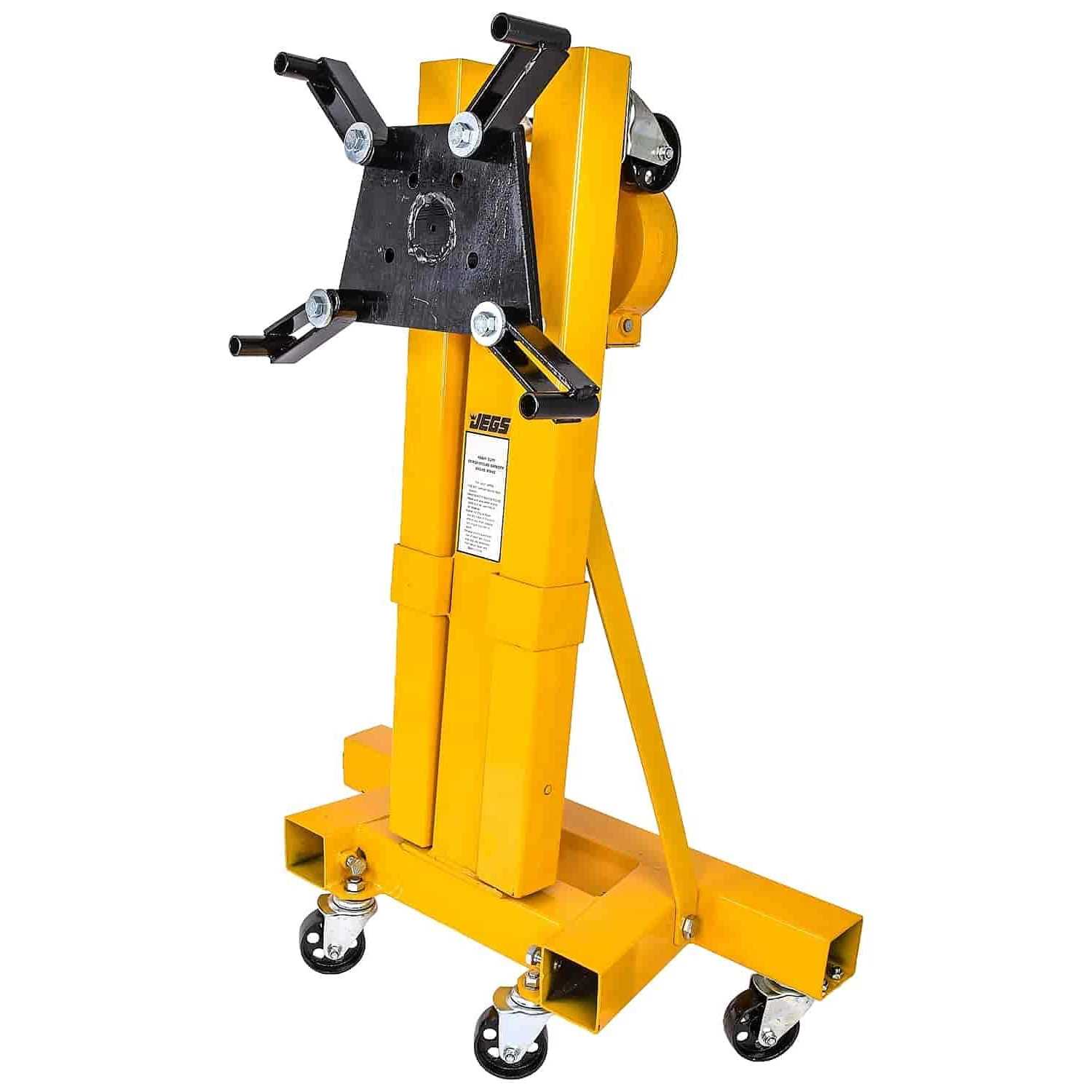 JEGS 80102 Folding Engine Stand Geared Rotating Head 1500 lb. Capacity Adjustabl - Cheap Fitting