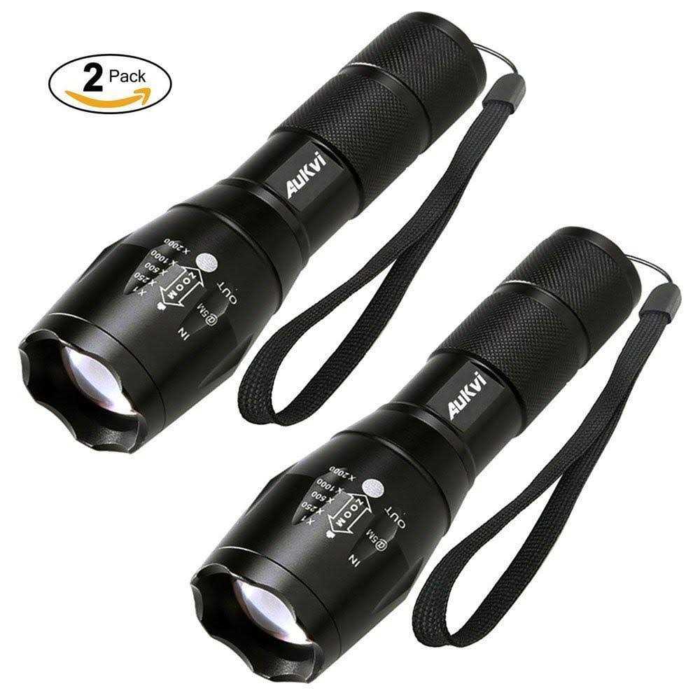 TC1200 Tactical Flashlight 3000 Lumens Zoomable 5 Modes For Hurricane Camping Hiking etc - Cheap Fitting