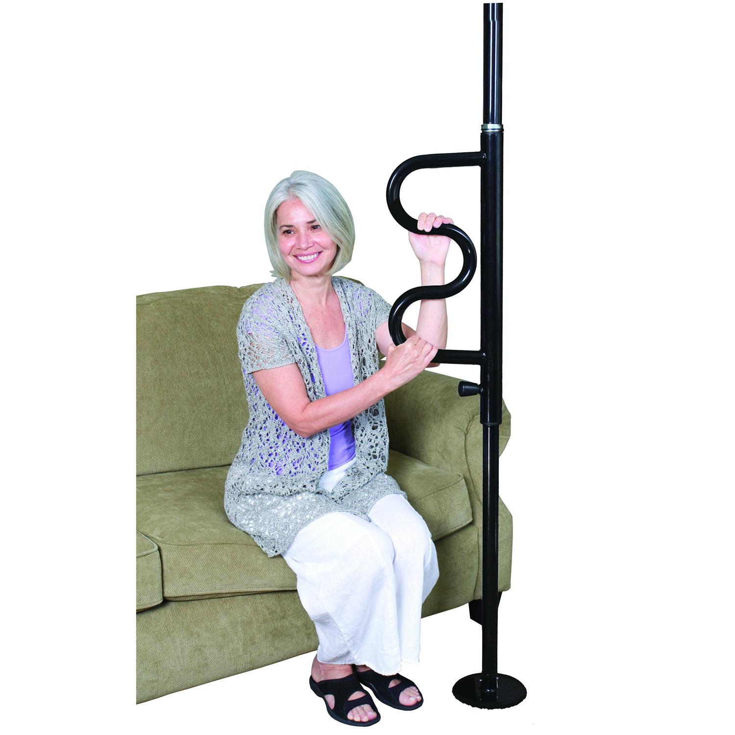Stander Security Pole and Curve Grab Bar - Cheap Fitting