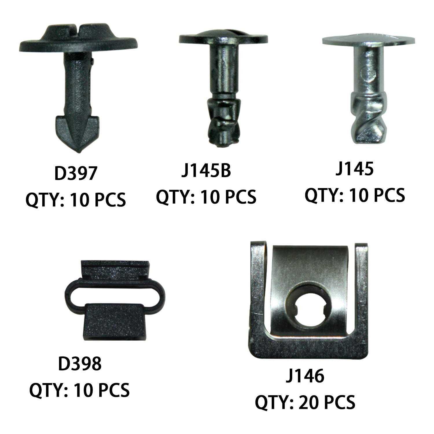 ANTS PART 60Pcs Engine Undertray Cover Clips Bottom Metal Screw Bolt Kit for Audi VW - Cheap Fitting