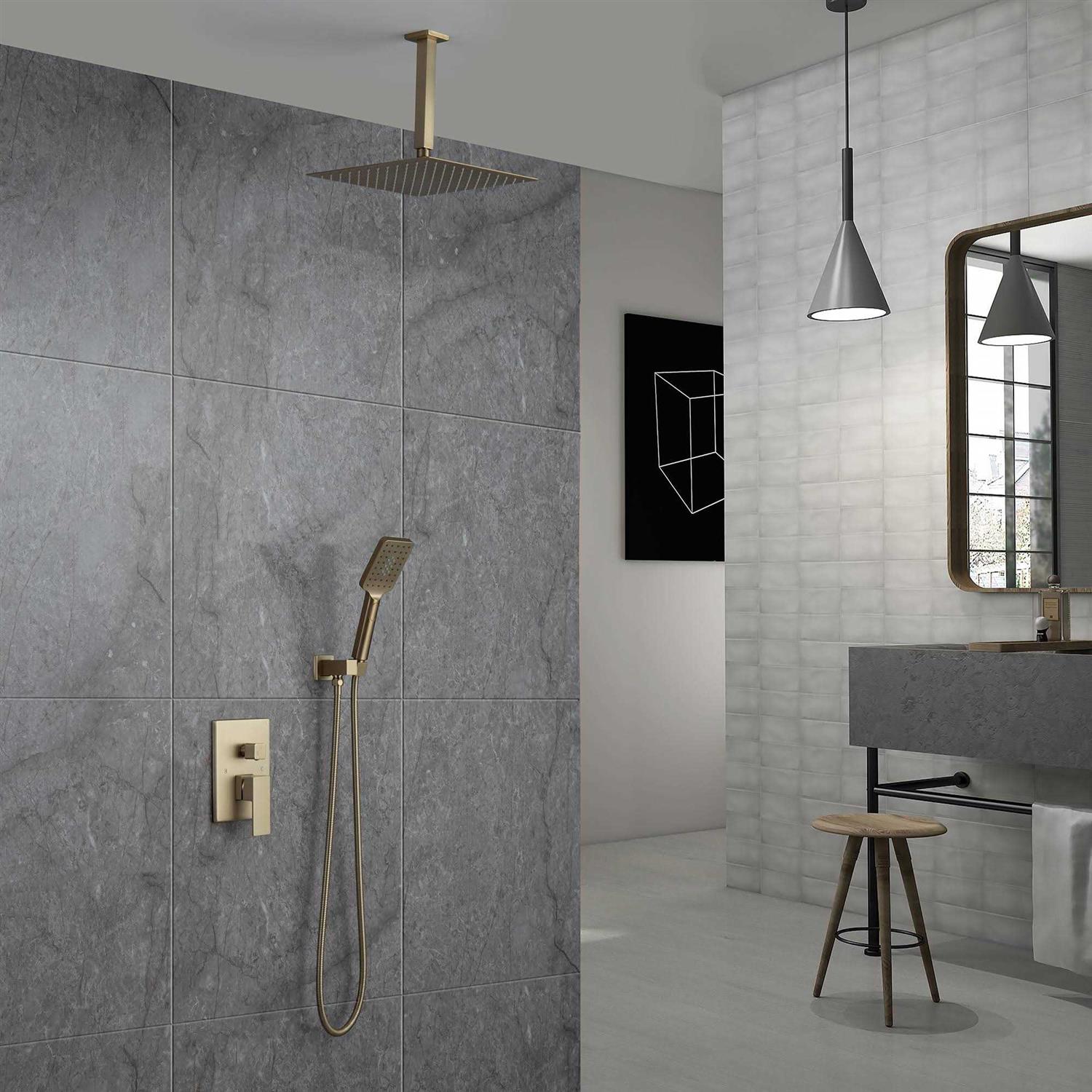 CASAINC OY-98A1003-BG Tub and Shower Faucet with Rough-in Valve Finish - Cheap Fitting