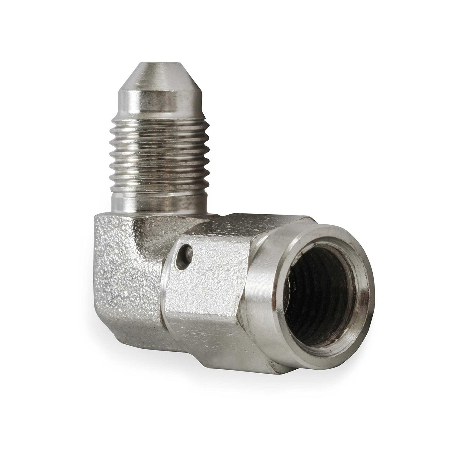 Earls 966304ERL #4 Female to #4 Male Steel 90 Deg Adapter - Cheap Fitting