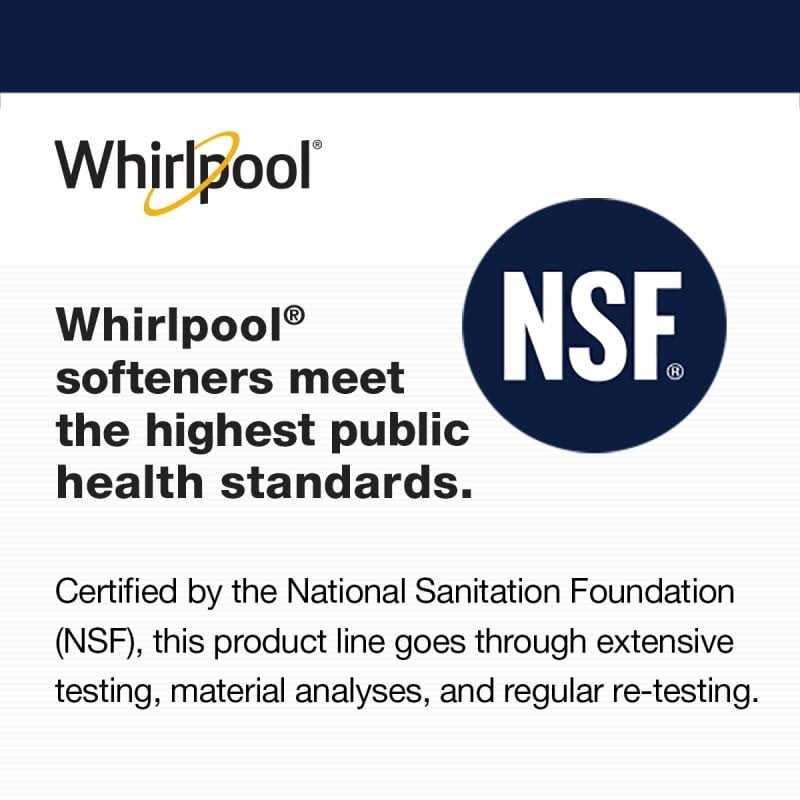 Whirlpool WHES30 30K Grain Water Softener - Cheap Fitting