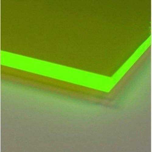 1/8 Green Fluorescent Neon Acrylic Plexiglass Sheet Cast 3mm Thick Nominal Size Azm - Cheap Fitting