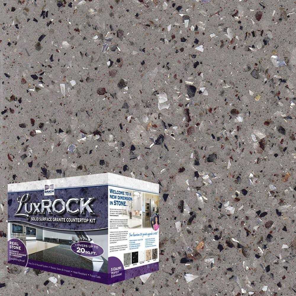 DAICH LuxROCK Solid Surface Granite Countertop Kit 20 sq.ft - Cheap Fitting