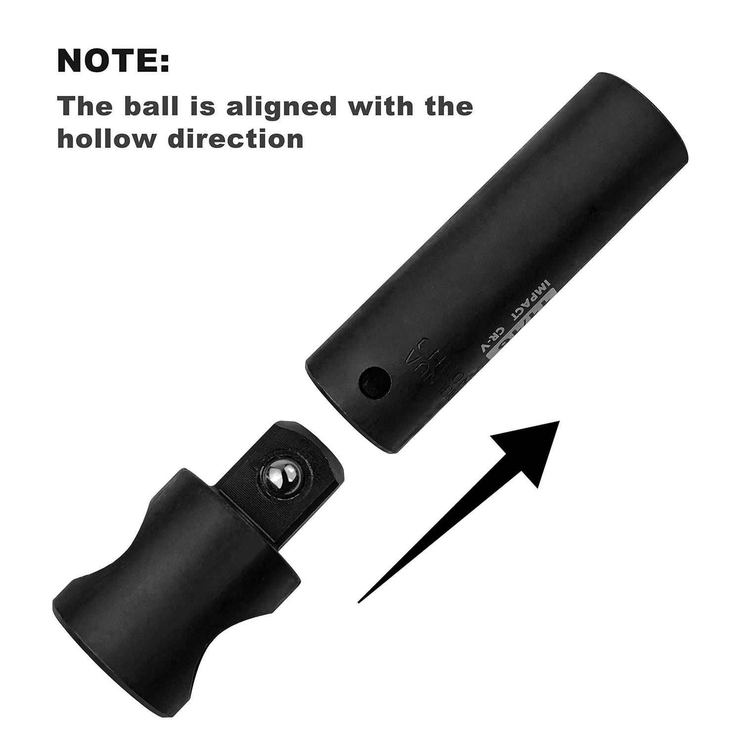 SEKETMAN 3/8-Inch Drive Impact Socket Set,49 Pieces,SAE/Metric,Deep/Shallow,,6 Point,CR-V Steel,Includes Extension Bar,Adapter - Cheap Fitting