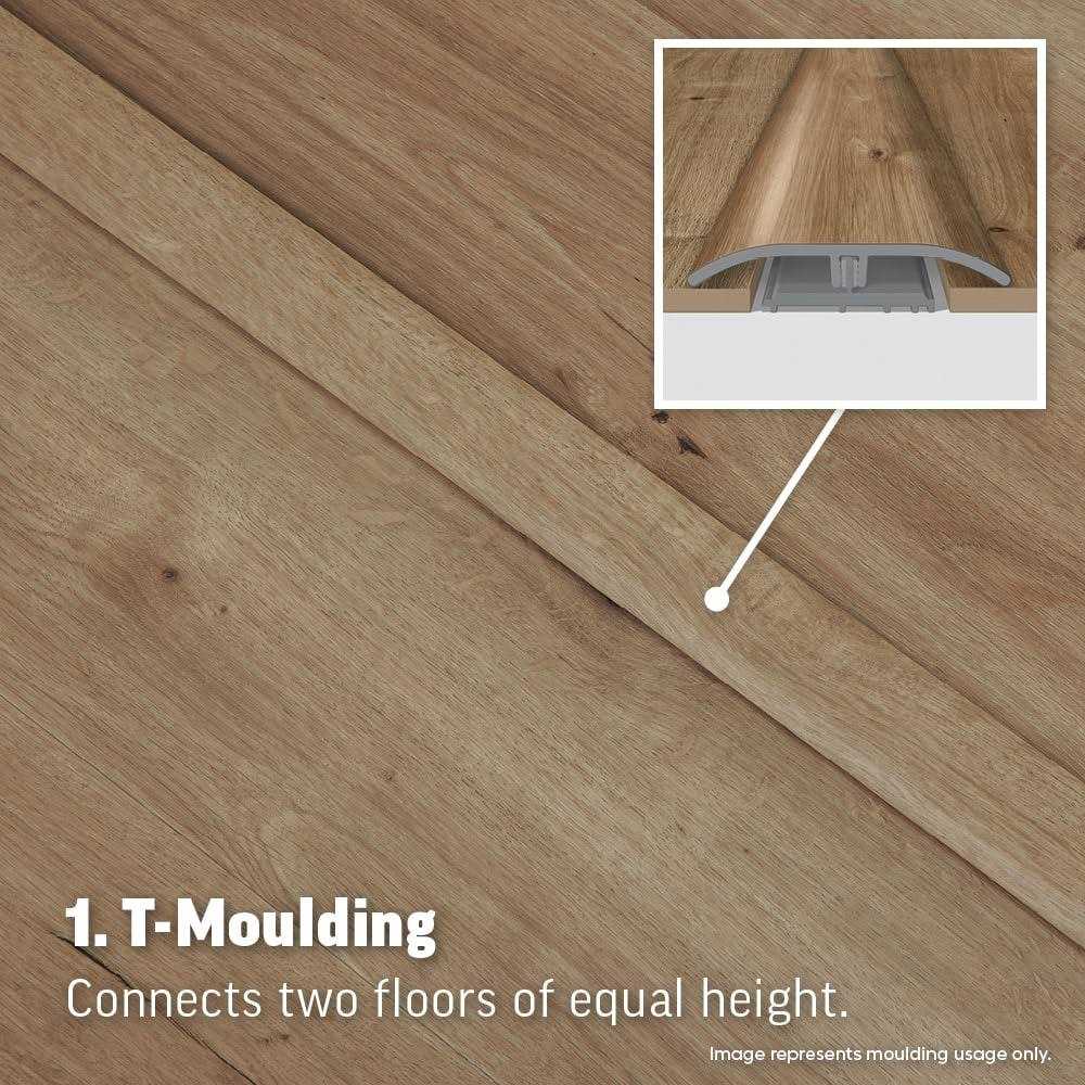 Project Source Faded 0.23-in T x 2-in W x 78.7-in L Vinyl 4-in-1 Floor Moulding V4N1S-06372 - Cheap Fitting