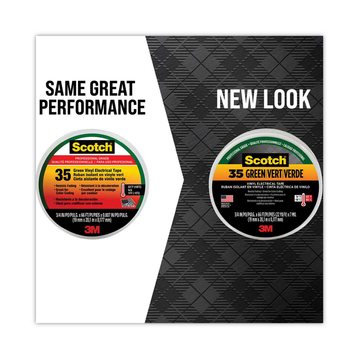 3M Scotch 35 Vinyl Electrical Color Coding Tape - Cheap Fitting