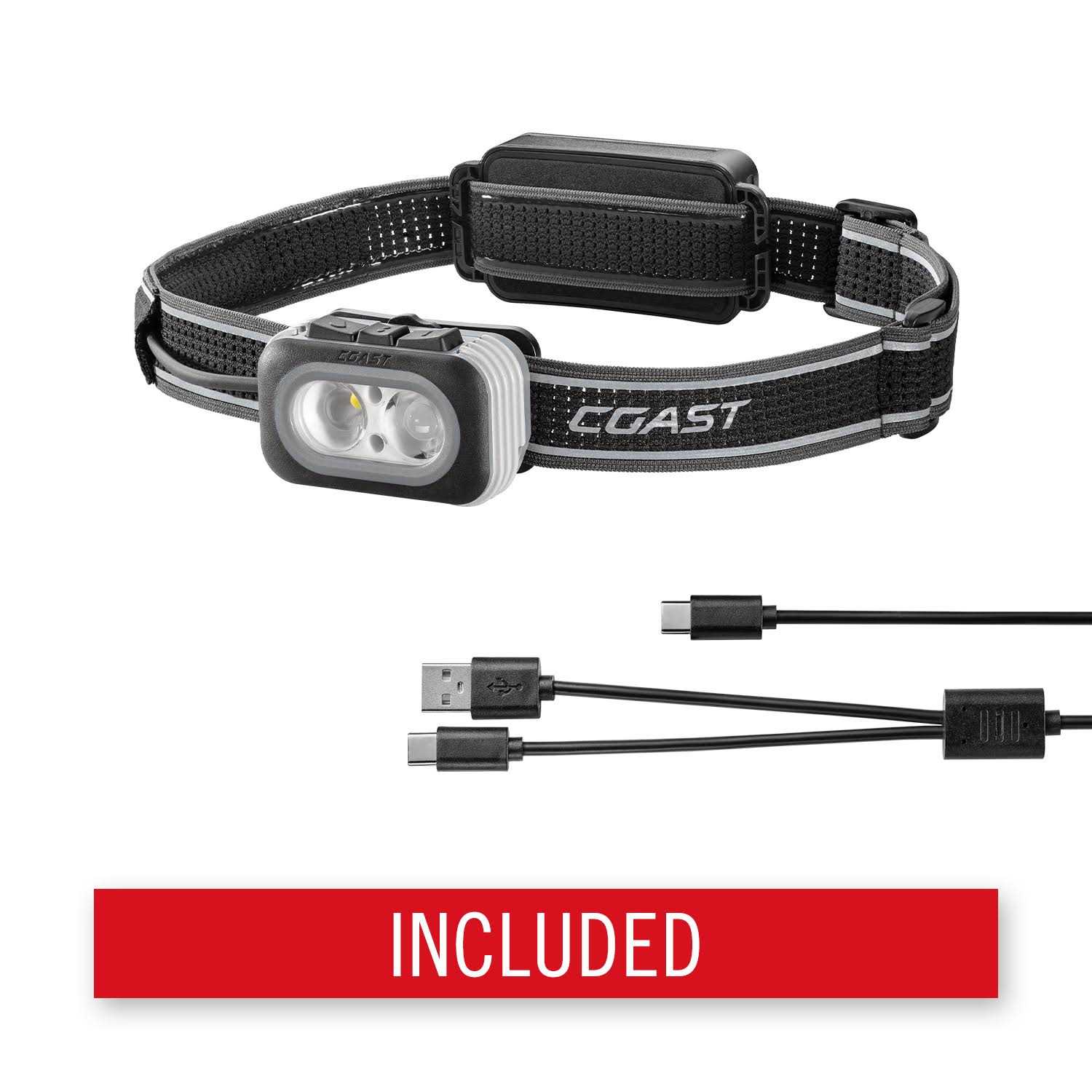 Coast Rl27r Rechargeable Plus Rear Loading 1000 Lumens Tri-Color LED Headlamp - Cheap Fitting