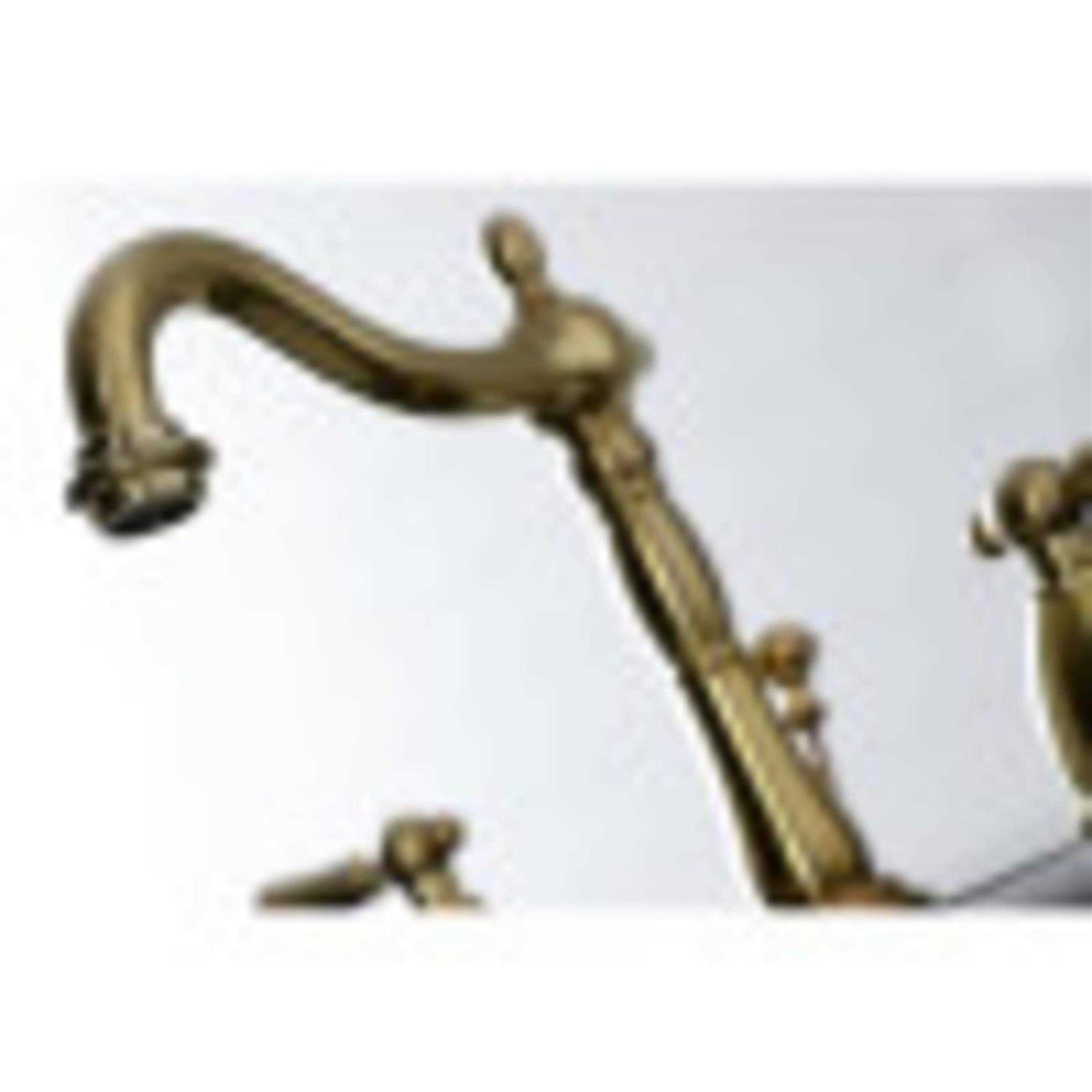 Kingston Brass KB1972AL Heritage Widespread Bathroom Faucet with Brass Pop-Up - Cheap Fitting
