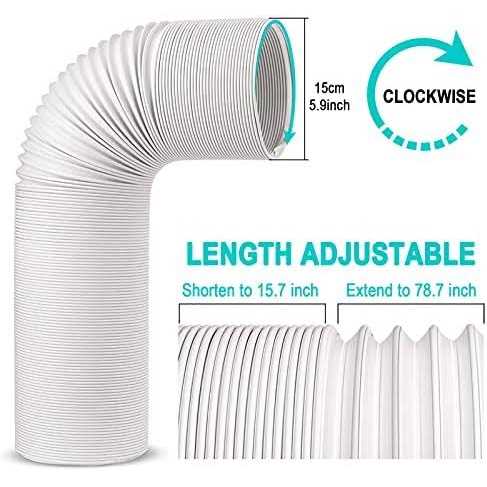 Air Conditioner Hose Exhaust Hose Jin&Bao Universal Flexible Clockwise Portable Ac Hose with 5.9 InchDiameter - Cheap Fitting