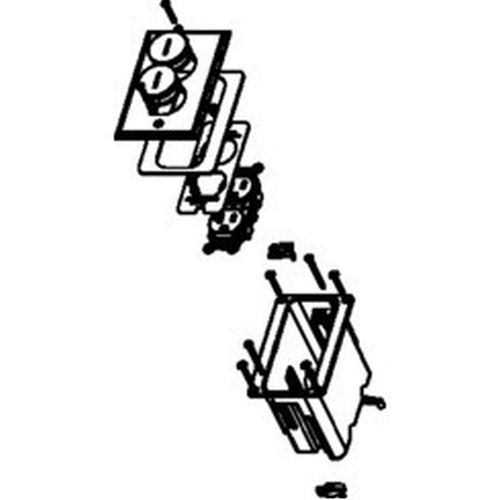Wiremold / Legrand WMFB1DRB Floor Box 1-Gang Box - Cheap Fitting