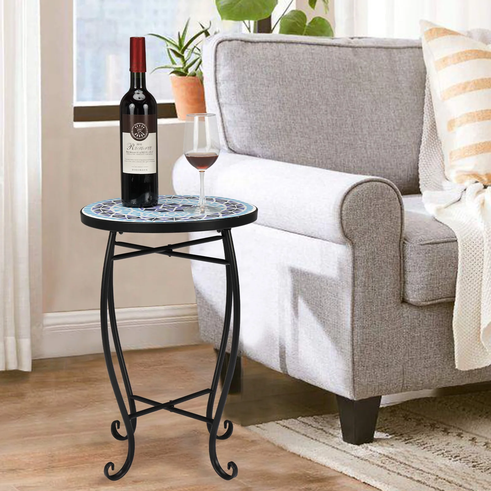 VINGLI Mosaic Accent Table, 14