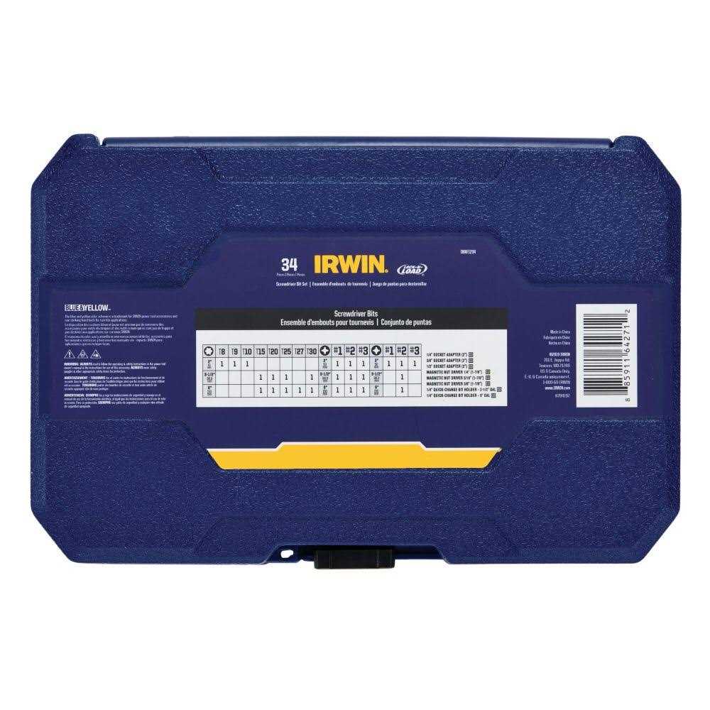 Irwin IWAF1234 Screwdriver Bit Set - Cheap Fitting