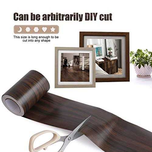 KOBFUN 4 X33′ Size Realistic Wood Grain Repair Tape Self Adhesive Wood Grain Repair Patch for Tables - Cheap Fitting