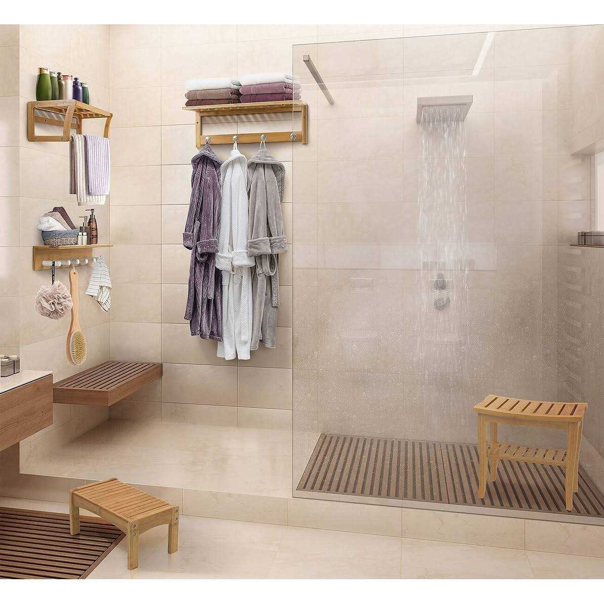 Sorbus Bamboo Stool - Cheap Fitting