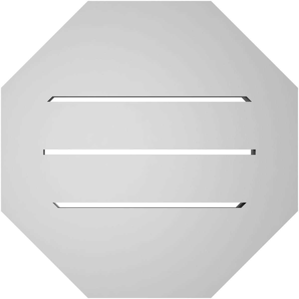 Ekena Millwork Octagonal Surface Mount PVC Gable Vent - Cheap Fitting