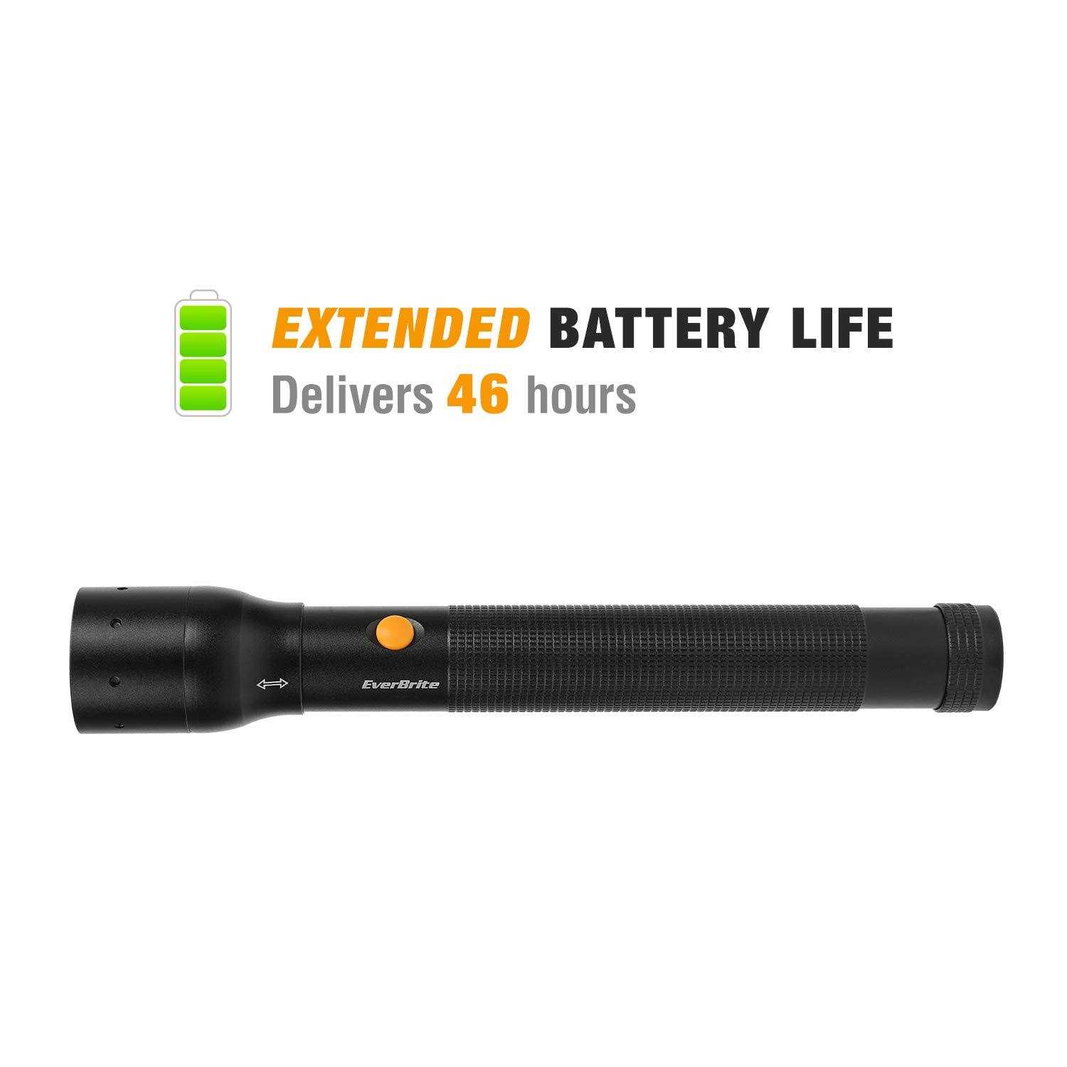 Everbrite Ultra Bright Tactical Flashlight 900 Lumen Zoomable Adjustable Focus - Cheap Fitting