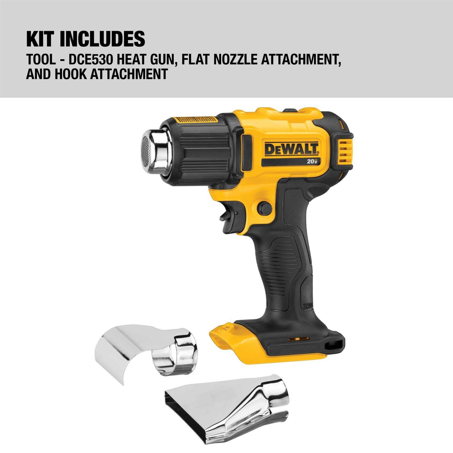 Dewalt 20V MAX Cordless Heat Gun DCE530B - Cheap Fitting