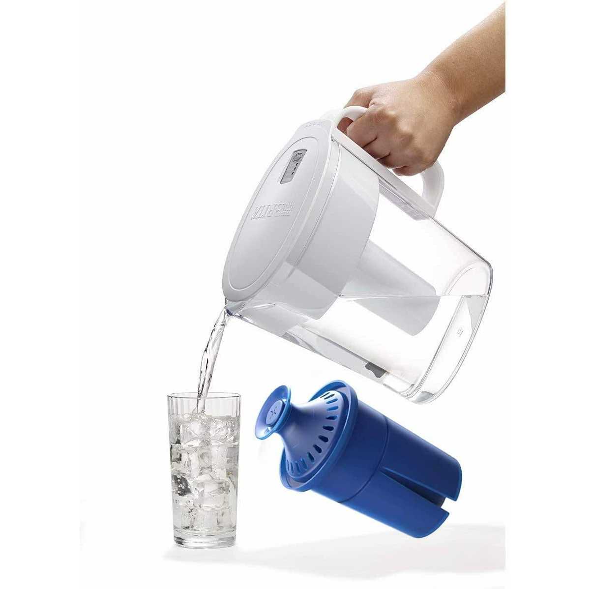 Replacement Pitcher Water Filter,Efficient Long-Life Filter Replacements-Compatible for Brita Pitchers Grand and More -2 Pack - Cheap Fitting