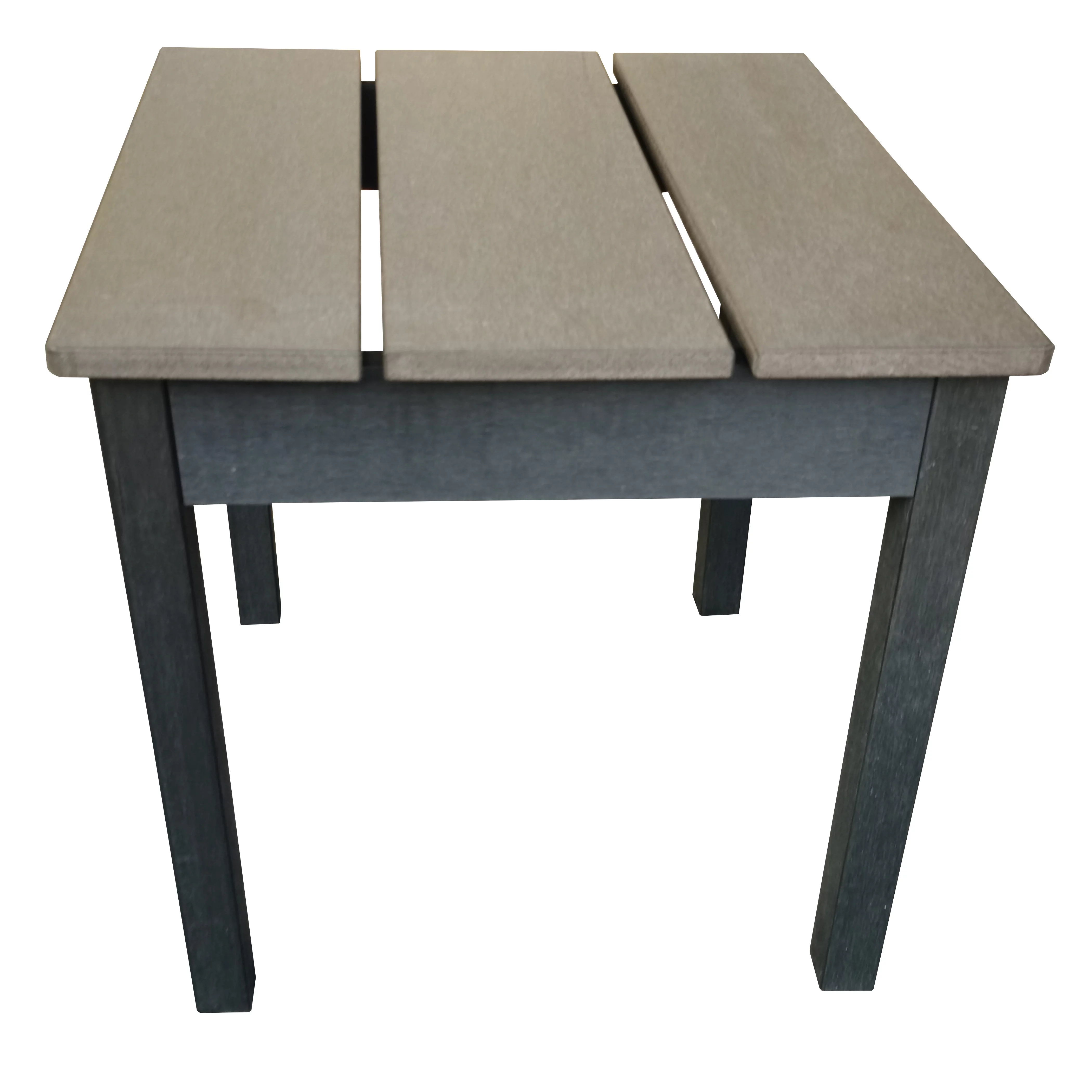 Outdoor All-Weather Polystyrene Wood Layton side table,Black & Grey Two tone finish - Cheap Fitting