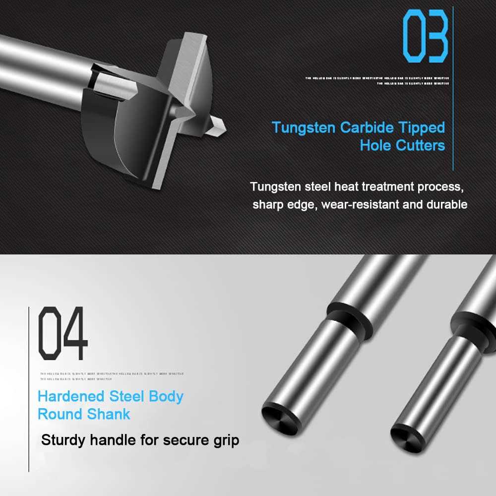 ASNOMY Forstner Drill Bit Carbide Tipped Forstner Bit for Hard Wood - Cheap Fitting