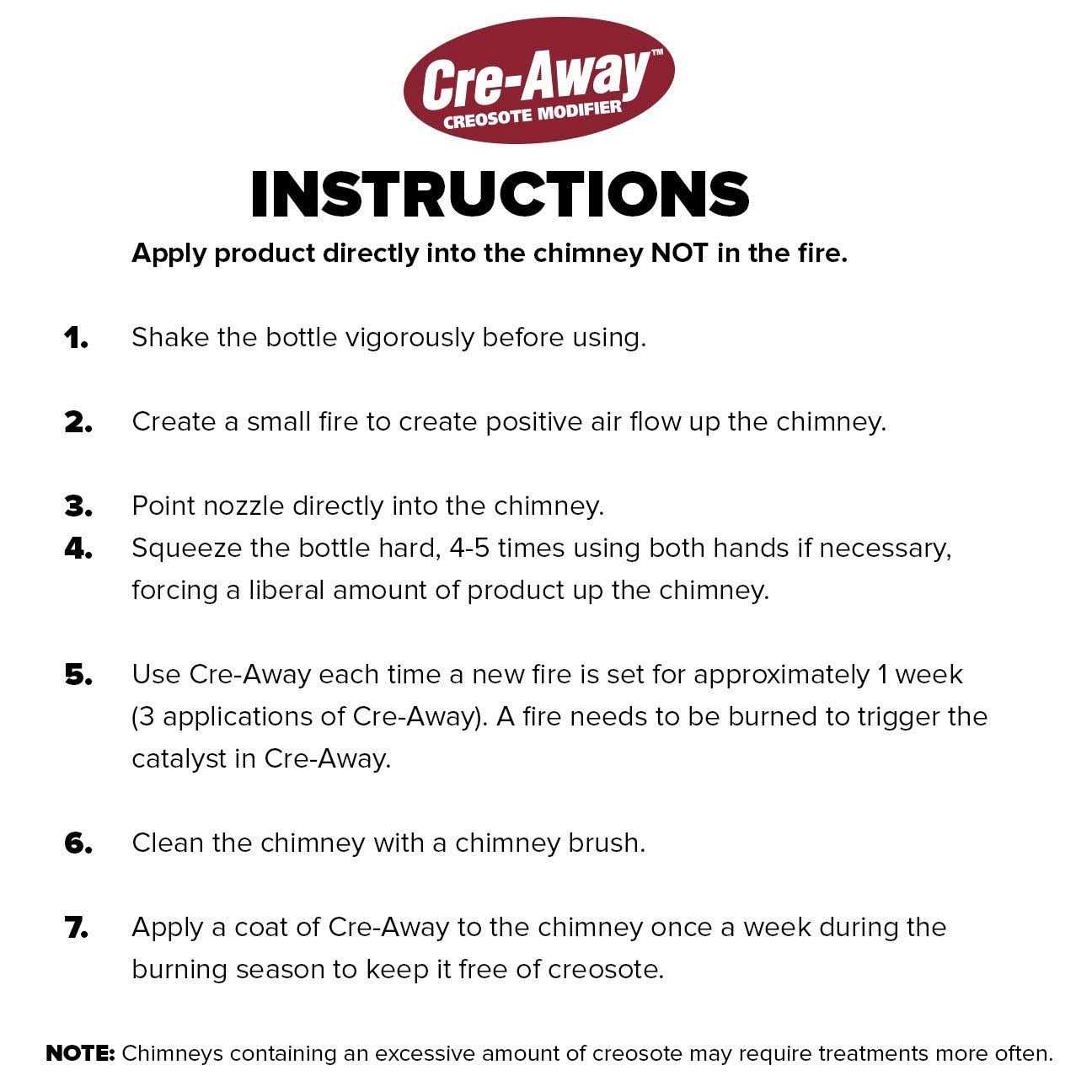 Chimneysaver Cre-Away Creosote Modifier The Original Creosote Remover for Chimneys - Cheap Fitting